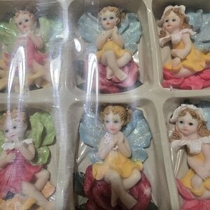 Colorful Fairy Figurine Magnets Set